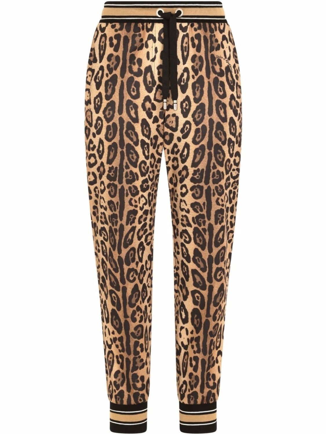 

Dolce & Gabbana спортивные брюки с леопардовым принтом, коричневый