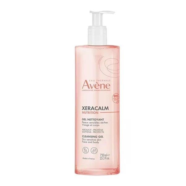 

Avene XeraCalm Nutrition Cleansing Gel, Очищающий гель для лица и тела, 750мл