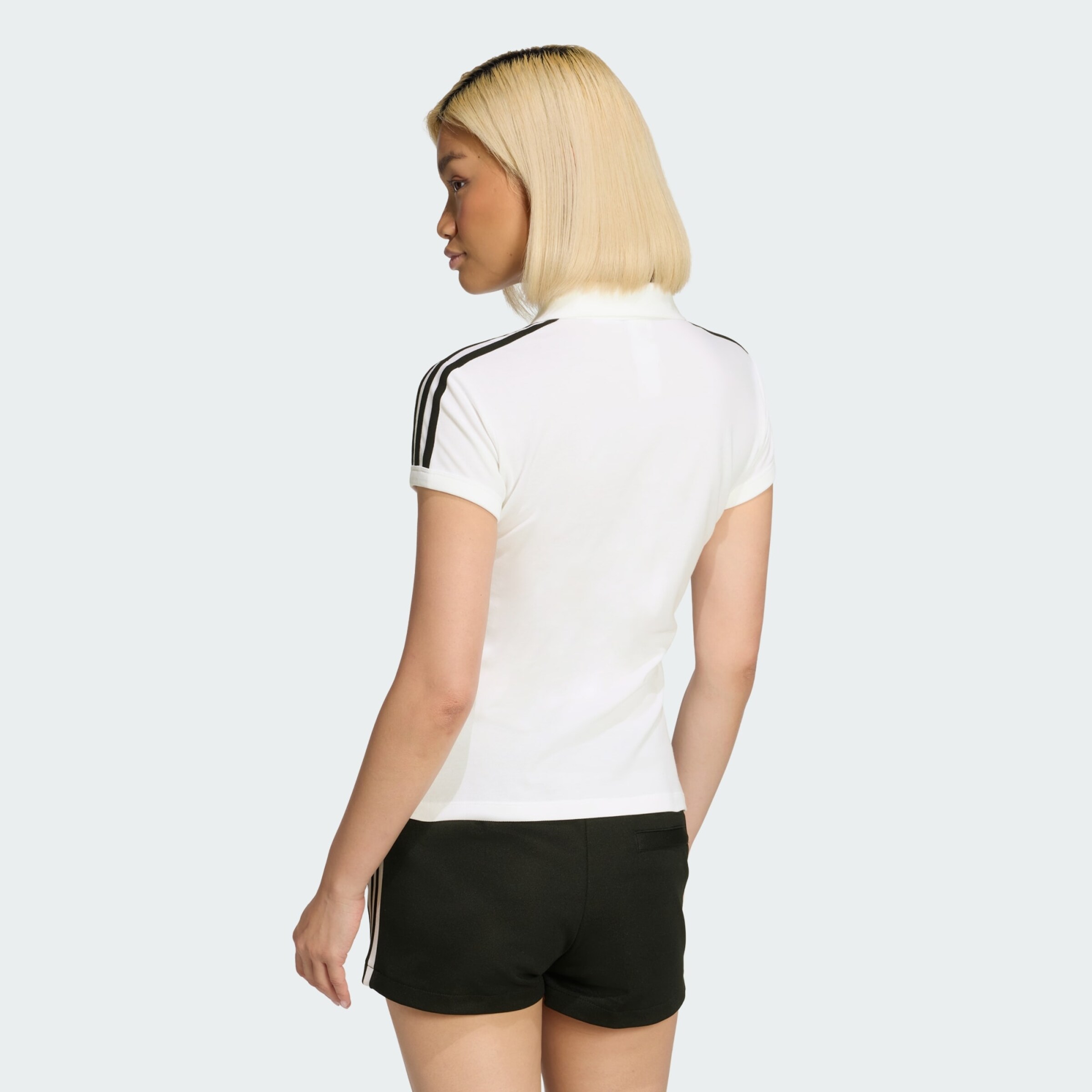Adidas Originals Футболка '3-Stripes' в белом цвете — фото 3