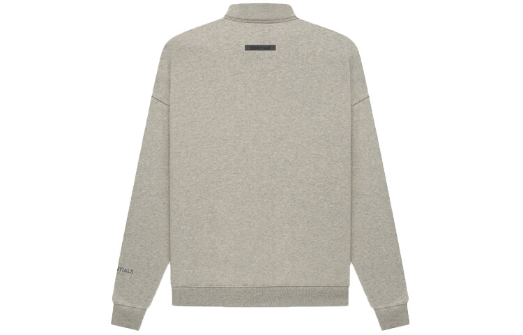 FW21 Толстовка унисекс темно-овсяная Fear Of God Essentials, серый — фото 2