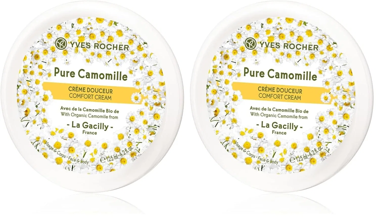 Успокаивающий крем для лица и тела Pure Camomile от Yves Rocher, 2 шт. Yves Rocher