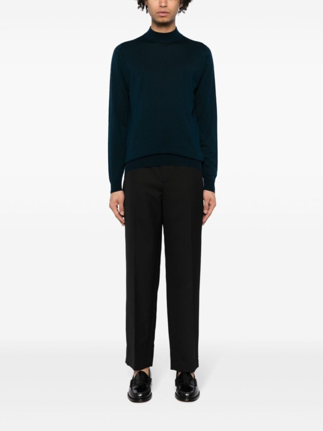 

John Smedley шерстяной джемпер Harcourt, синий