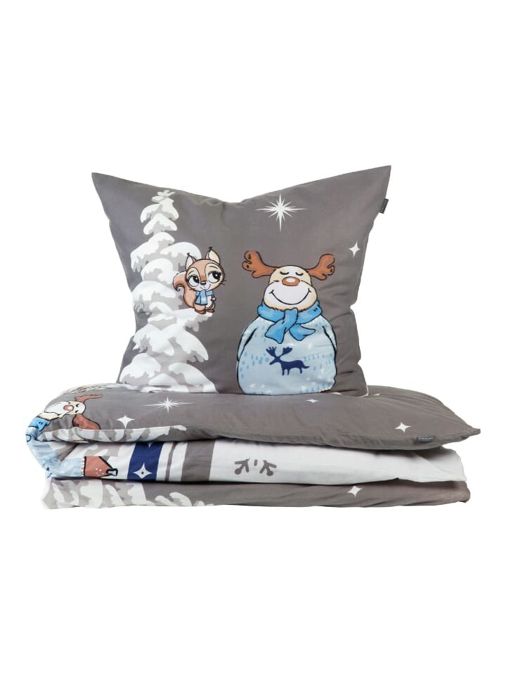 

Постельное белье Schiesser set Kitta, синий