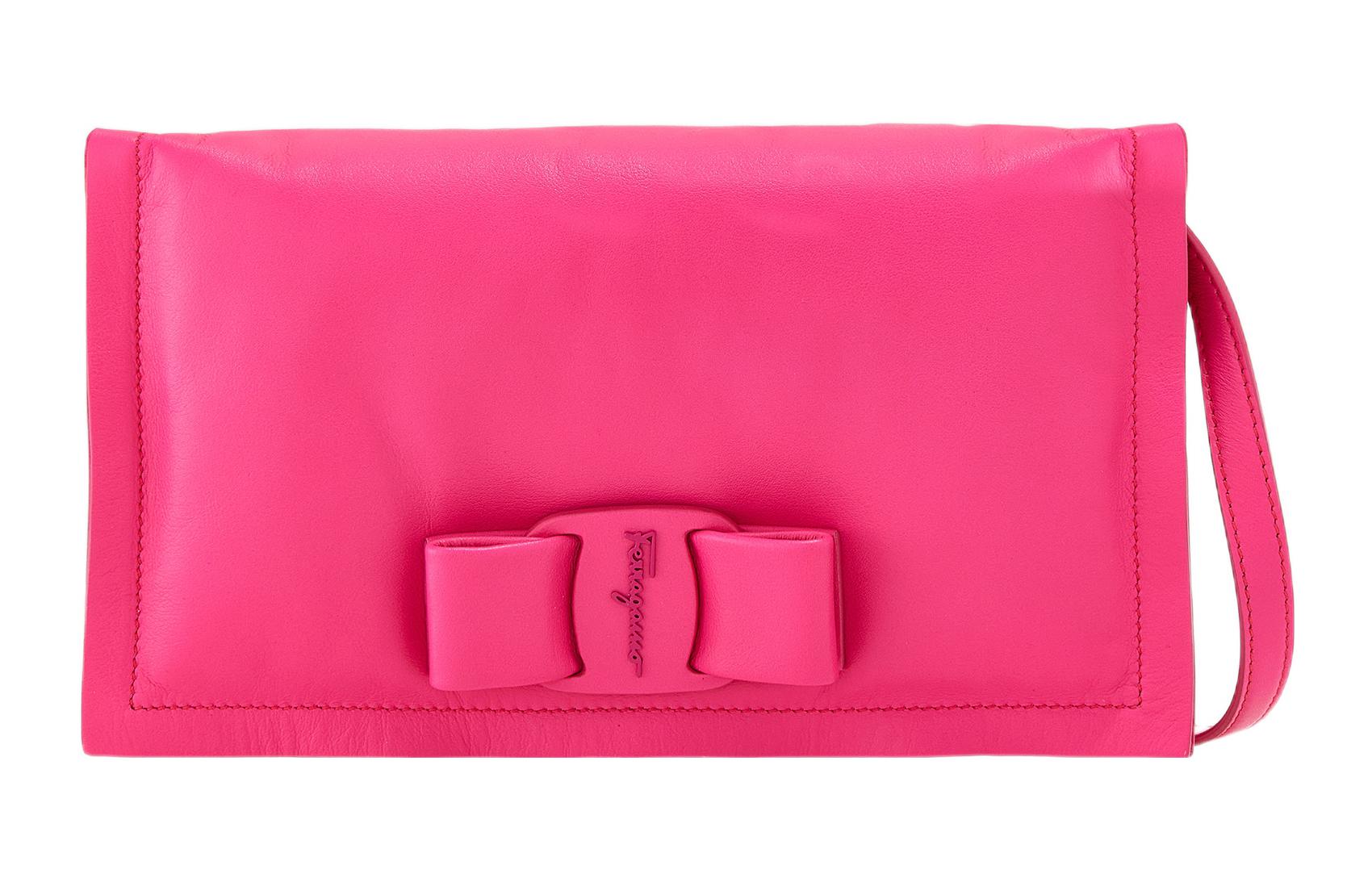 

Viva кожаная сумка через плечо в виде подушки для женщин розовый Ferragamo, Set (Bag+Dust Bag)