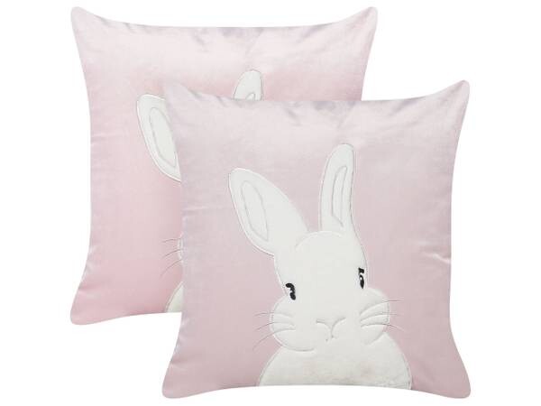 

Подушка Beliani 2 шт IBERIS, 45x45x45 см, розовый