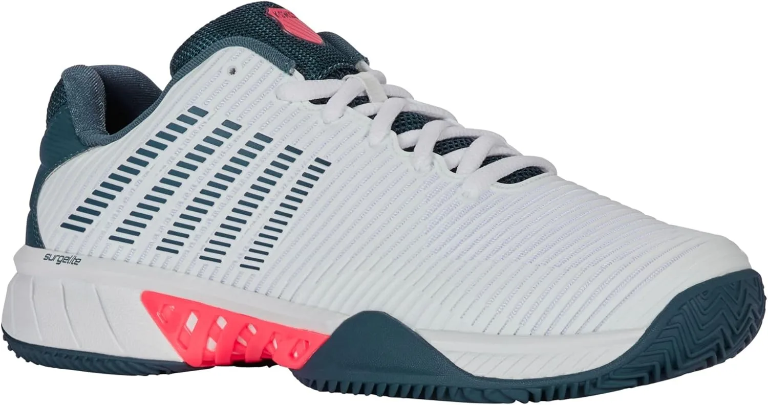 K-Swiss Мужские теннисные кроссовки Performance Hypercourt Express Hb - Highrise/Black/Neon Blaze — фото 3