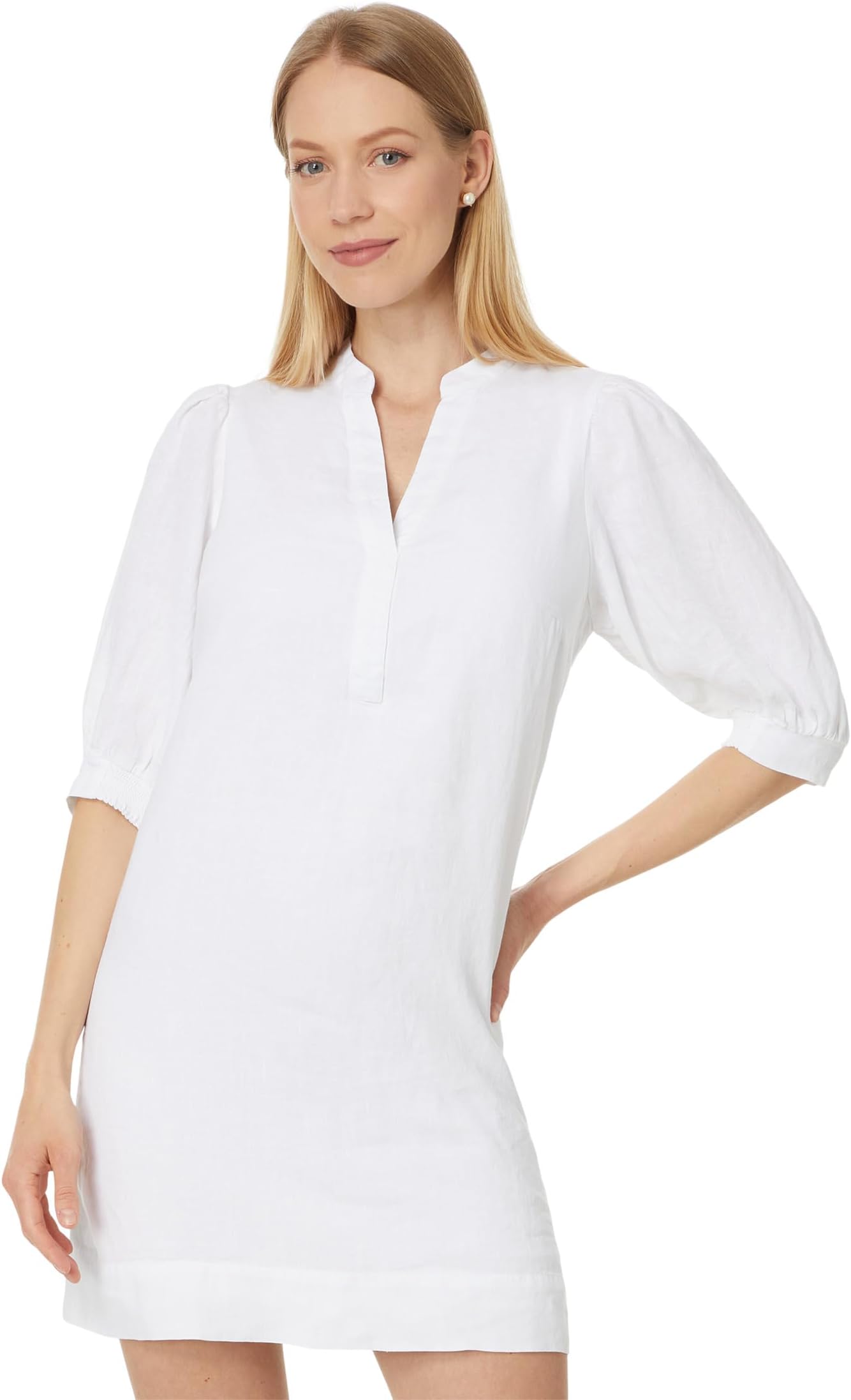 

Платье Lilly Pulitzer Mialeigh Elbow Sleeve Linen, цвет Resort White