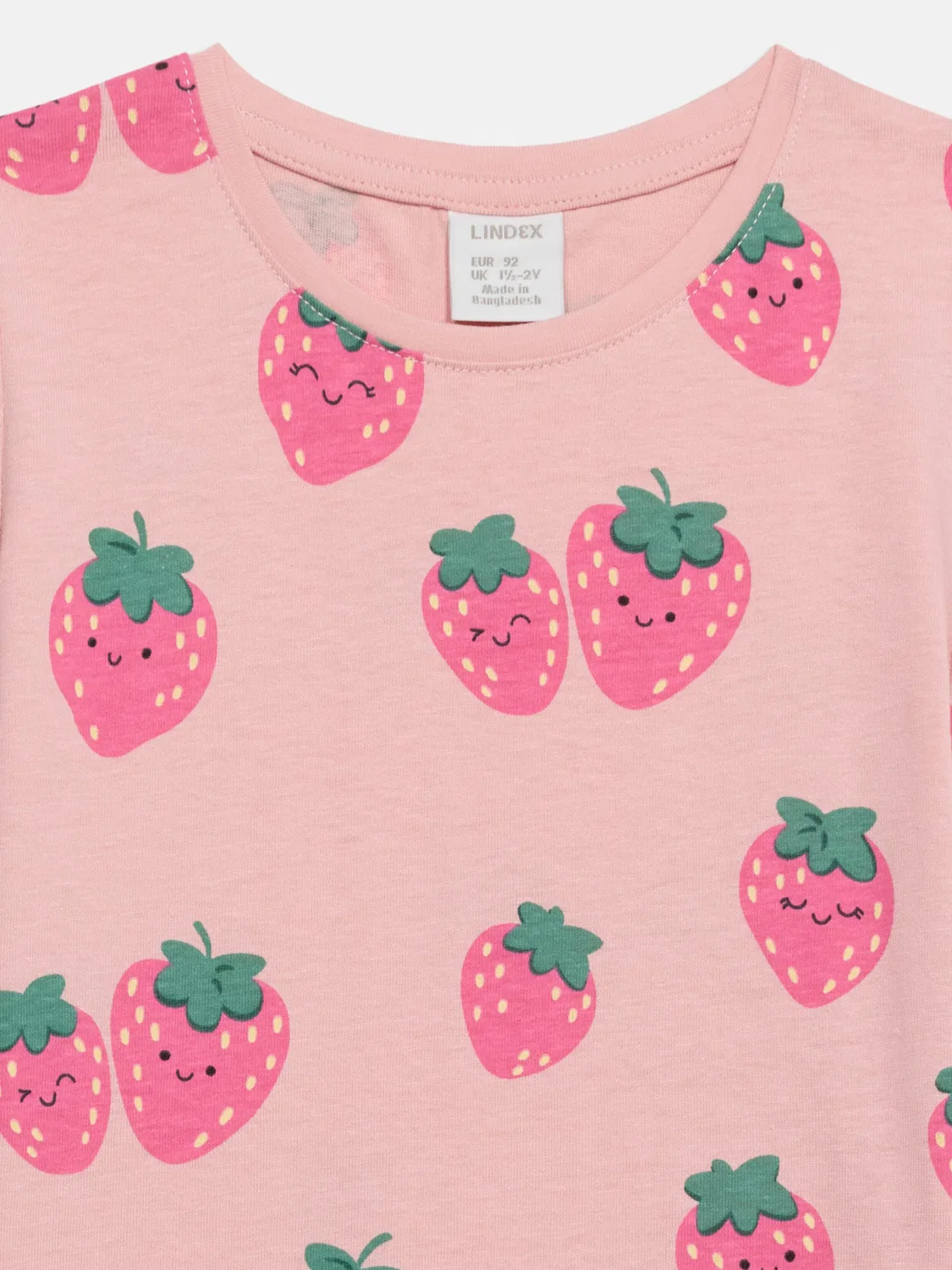 Футболка Lindex, Pink/Light Pink/White — фото 4