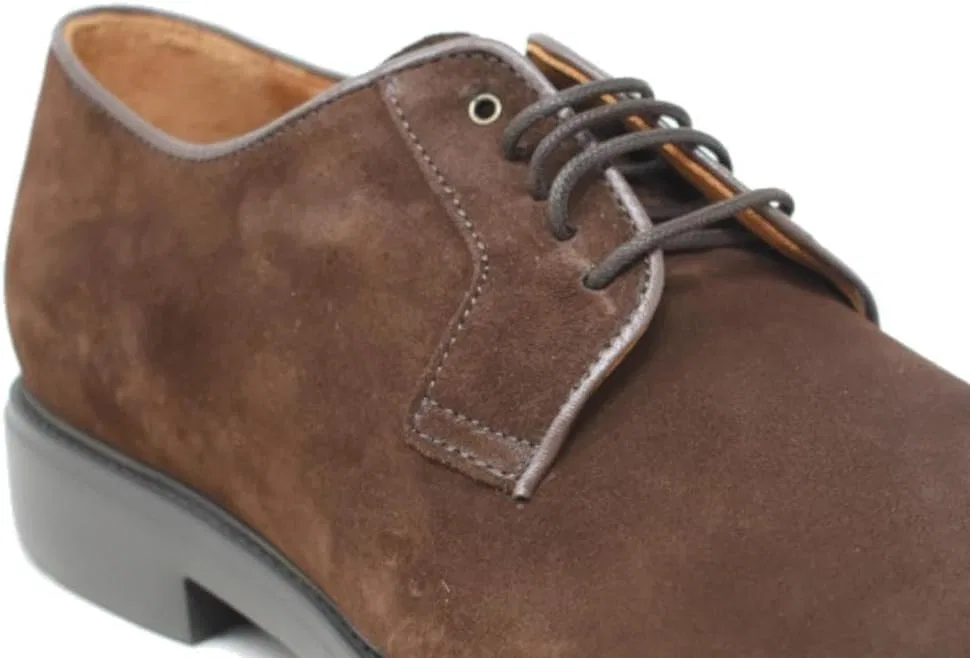 ZAPATONEE Мужские коричневые туфли на шнуровке Angel Sansano 25005 — фото 2