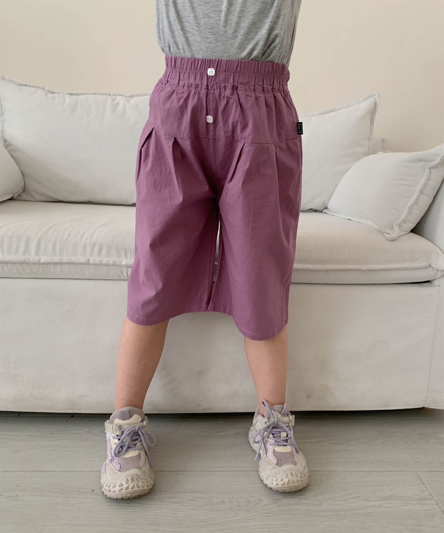 Широкие штаны с защипами Aimoha Kids, purple
