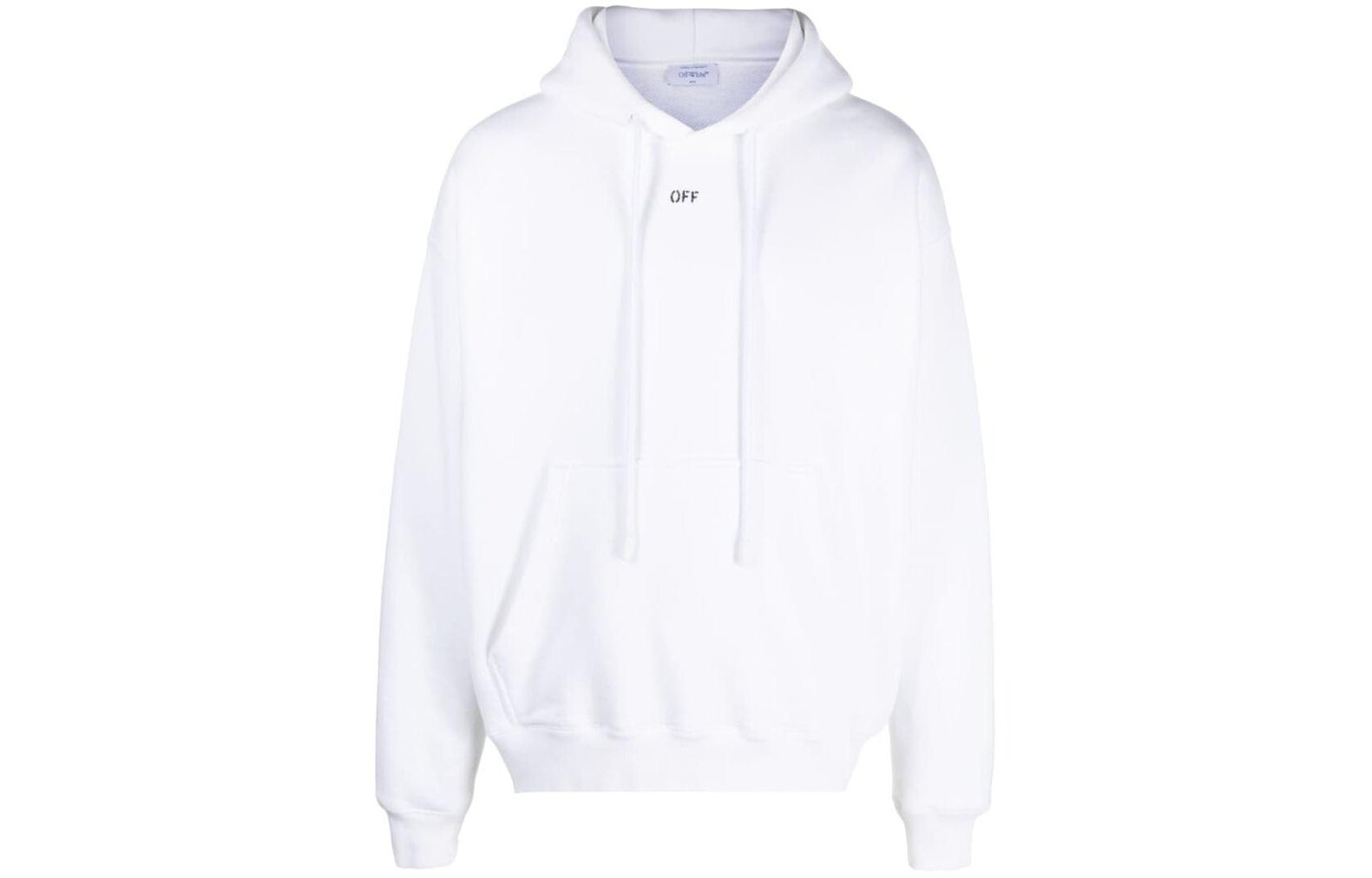 

Хлопковая толстовка с логотипом Off-White, белый