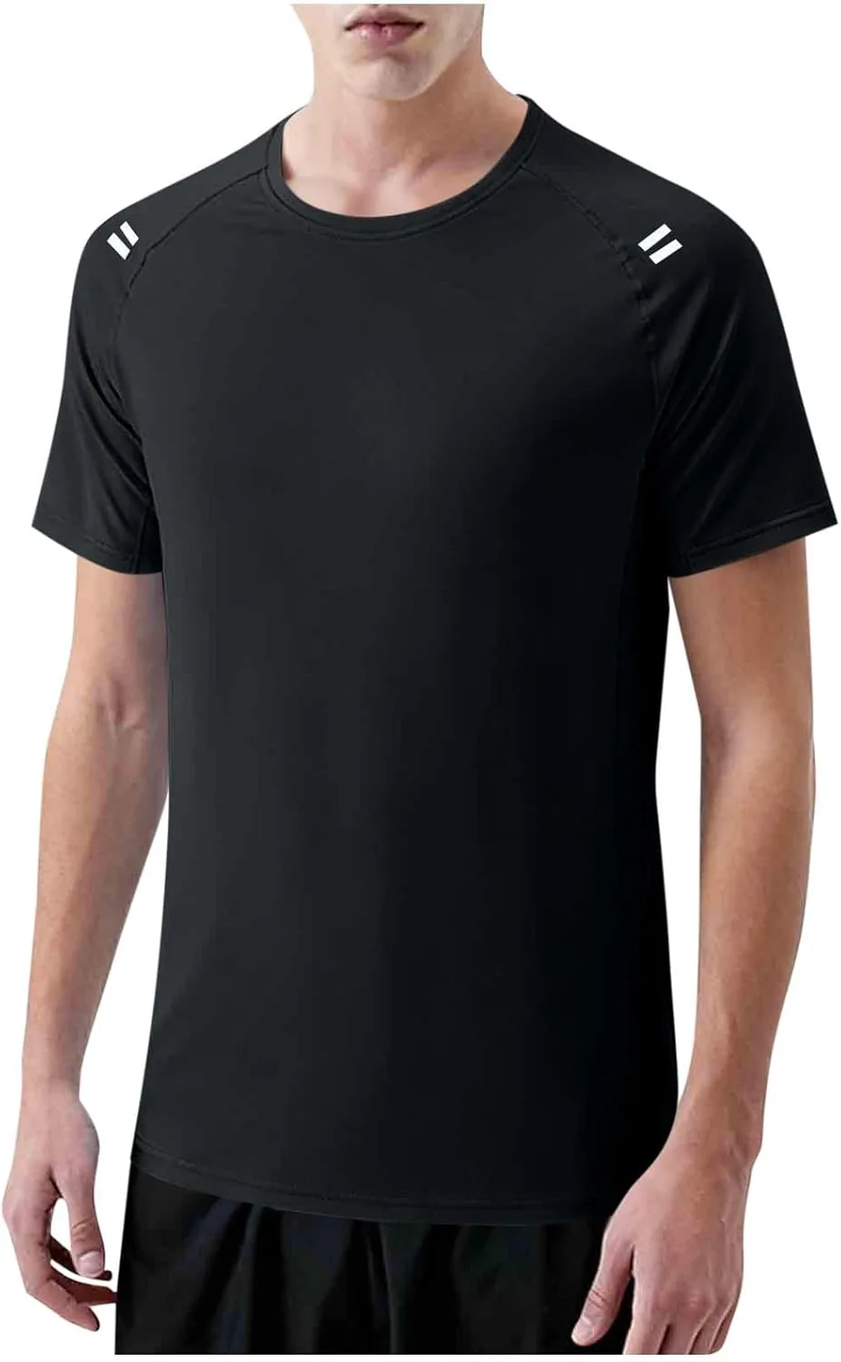 

Мужская футболка с коротким рукавом и круглым вырезом, влагоотводящая, быстросохнущая vrvtoov