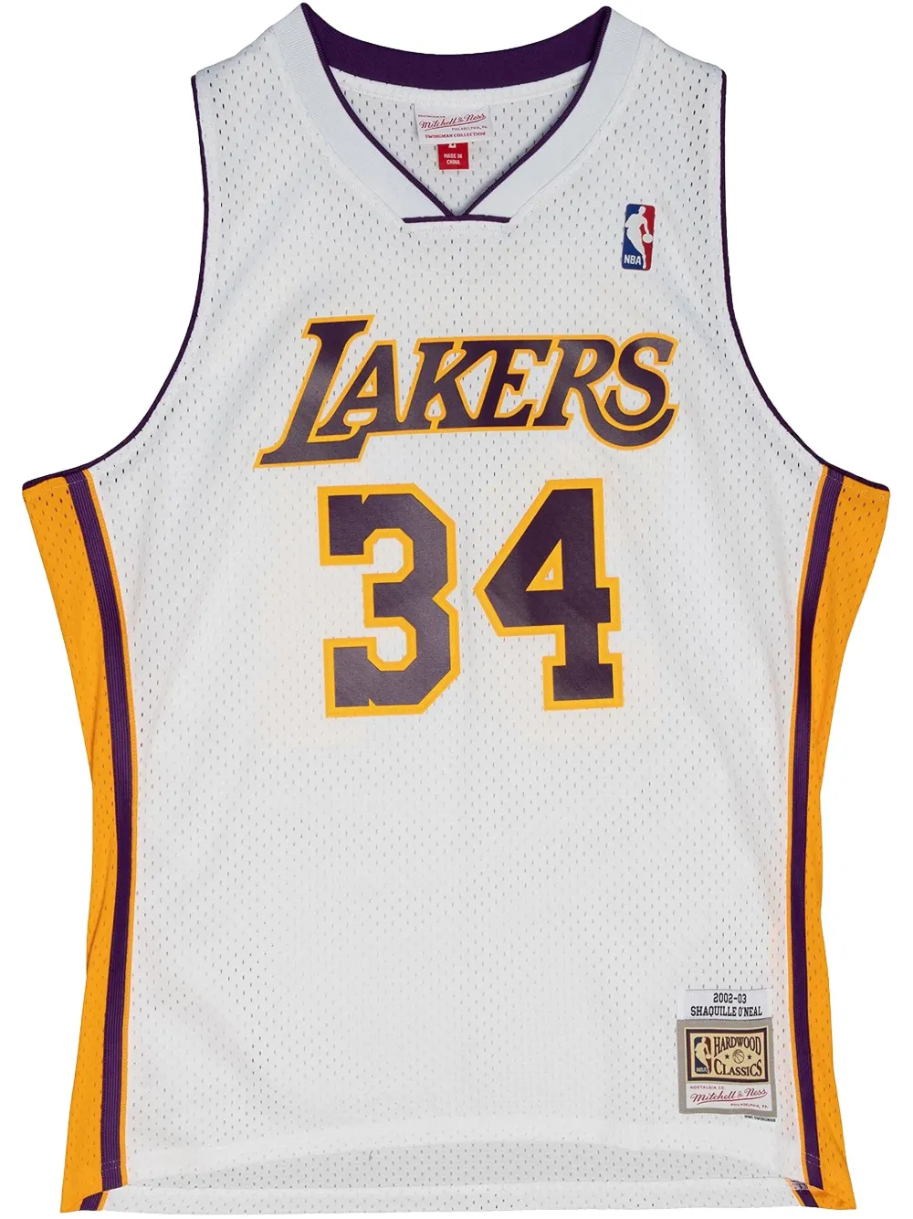 

Топ NBA Alternate Lakers 2002 Shaquille O'Neal Mitchell & Ness, белый