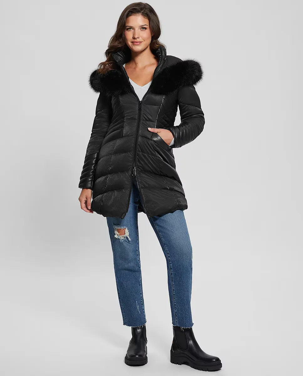 

Женская длинная куртка Guess, черный
