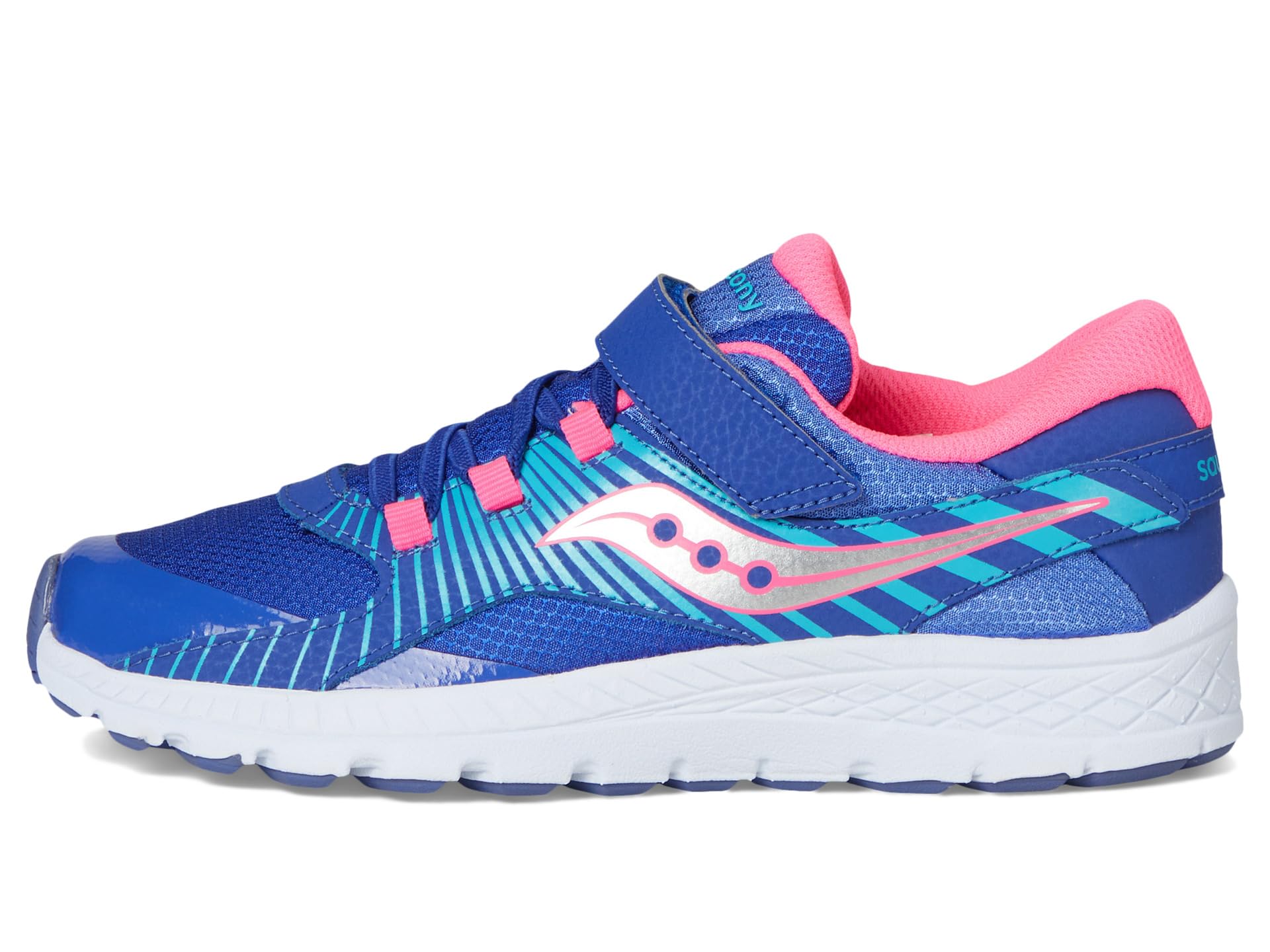 Кроссовки Saucony Kids Velocer A/C Sneaker, цвет Blue/Turquoise/Pink — фото 4