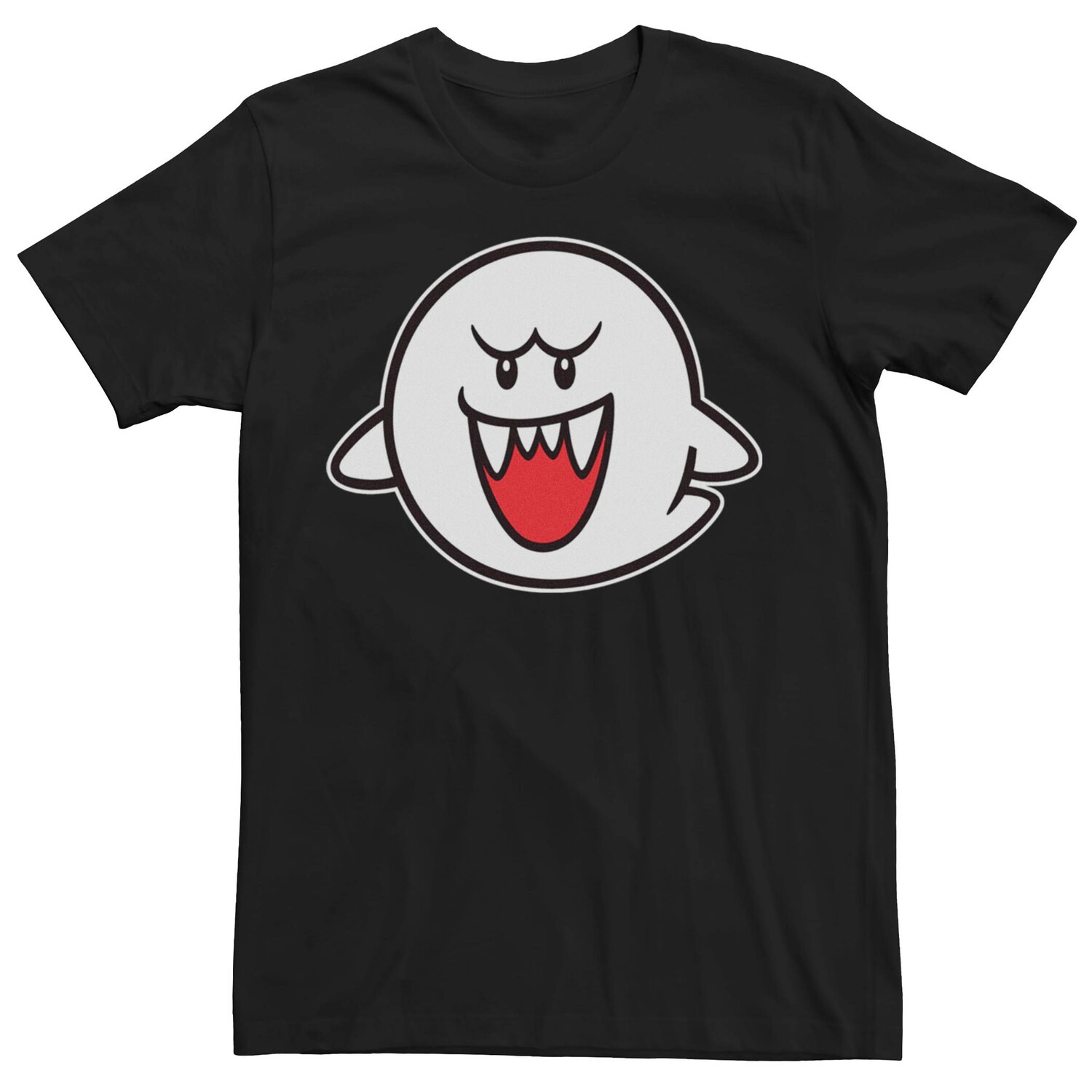 

Мужская футболка с короткими рукавами Nintendo Super Mario Boo Licensed Character, черный