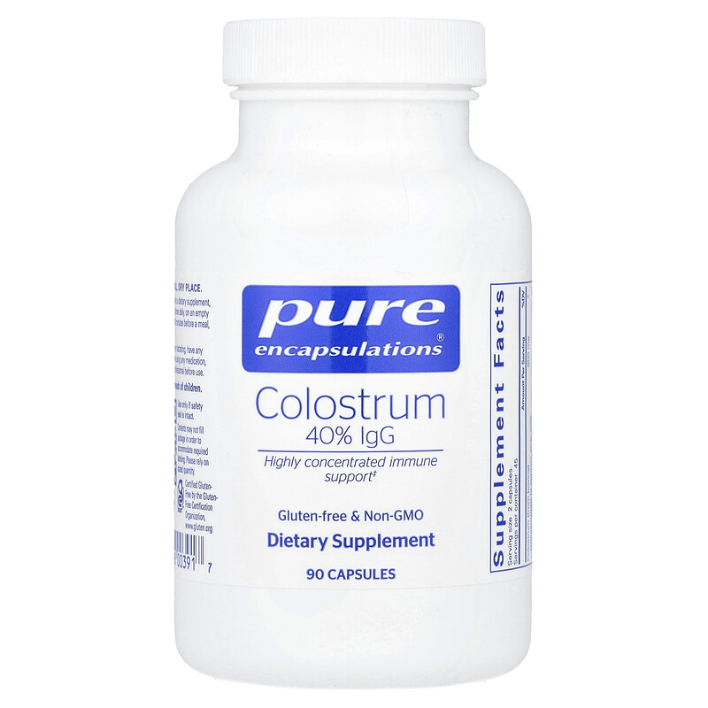 

Pure Encapsulations, Молозиво, 900 мг, 90 капсул (450 мг на капсулу)