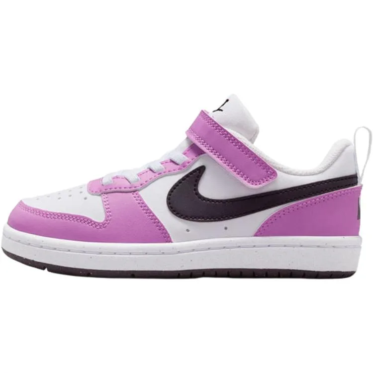 Nike Court Borough Low top Skateboard Shoes Pink White Kids'