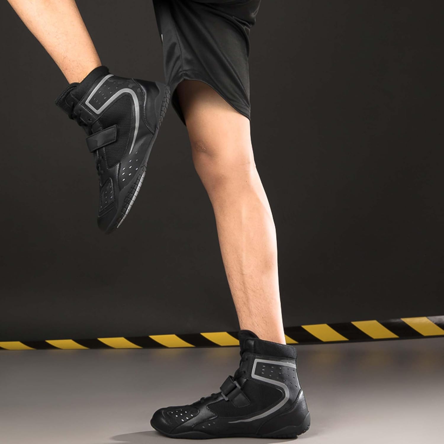 Легкие дышащие боксерские кроссовки Non-Slip Pro для борьбы, синие боксерские туфли Mekuk — фото 3