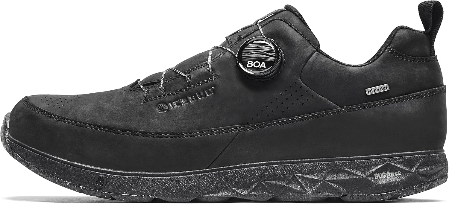 

Мужские прогулочные туфли Icebug Ava RB9X из кожи с подошвой для сцепления, черный