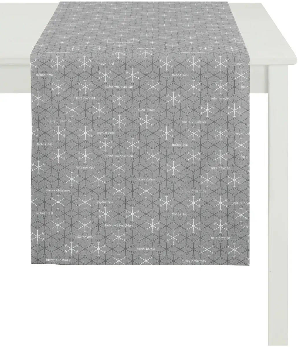 

APELT дорожка для стола "3008 Christmas Elegance, Новогоднее украшение, Рождество", (1 шт.) 48х140 см, серый/серебристый