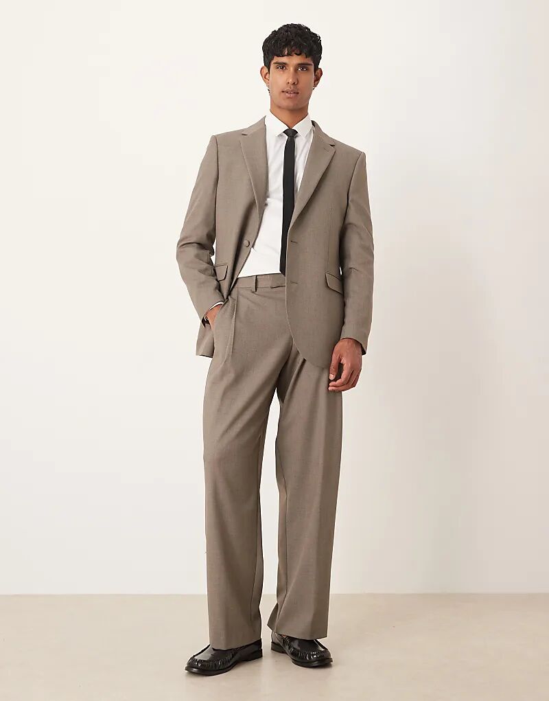 

Широкие брюки ASOS DESIGN из зеленого твила