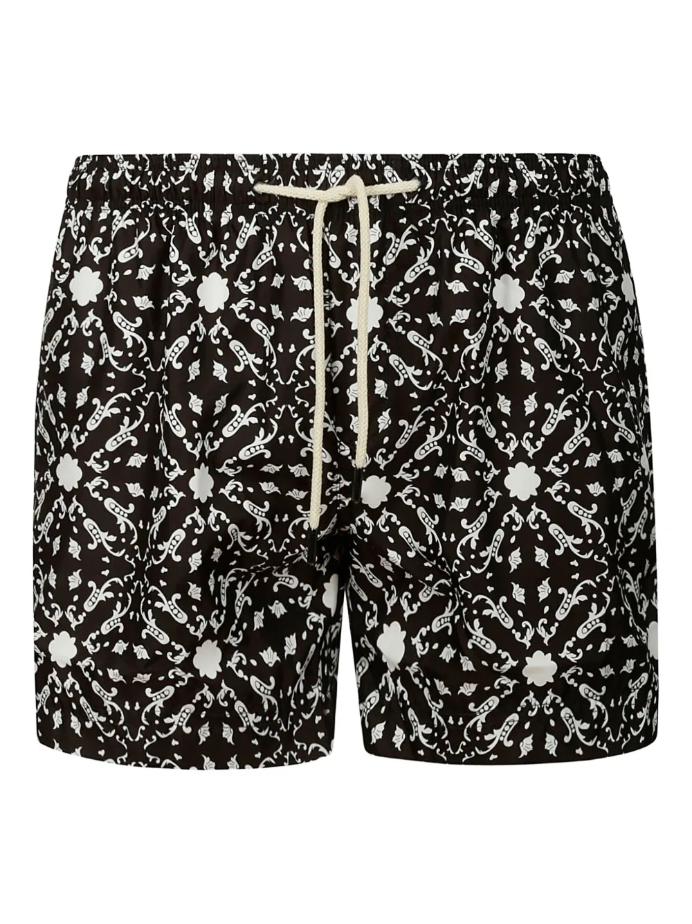 

Плавки-шорты с барочным принтом Salina Peninsula Swimwear, черный