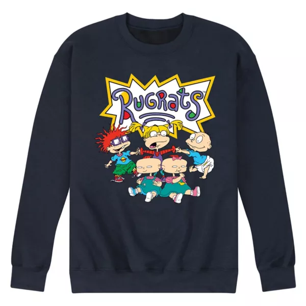 

Мужская флисовая толстовка с изображением группы Rugrats Nickelodeon, синий