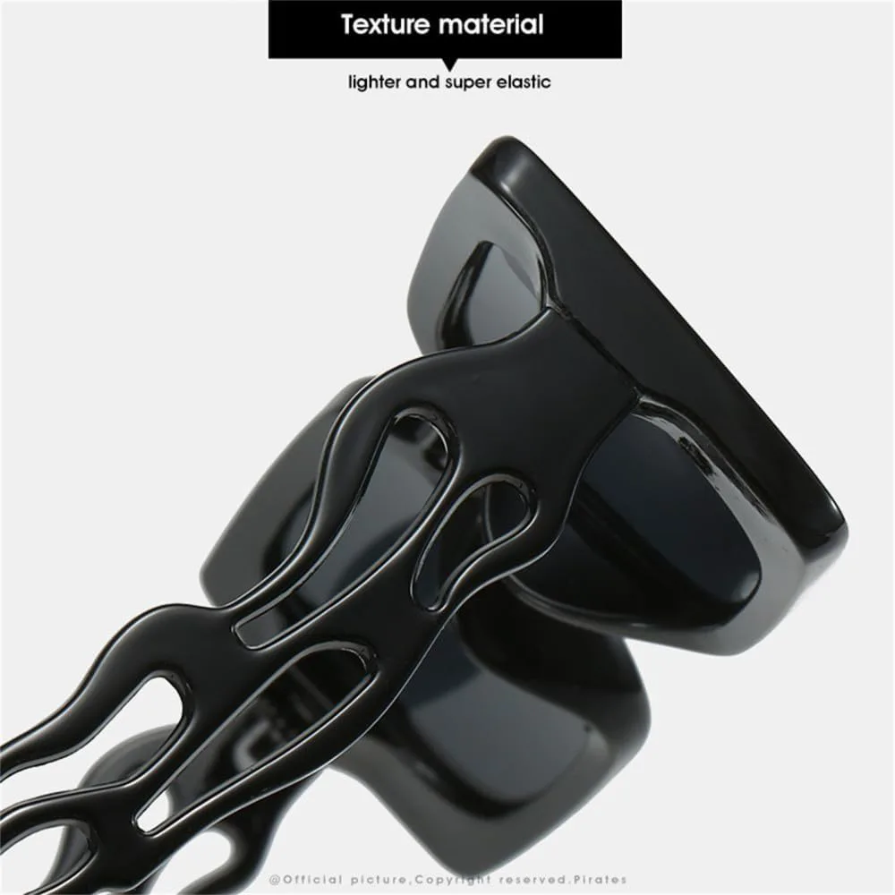 

Женские солнцезащитные очки прямоугольной формы в стиле ретро с полыми дужками, защита от УФ-излучения UV400, мужские солнцезащитные очки LANGSER, Jelly Tea