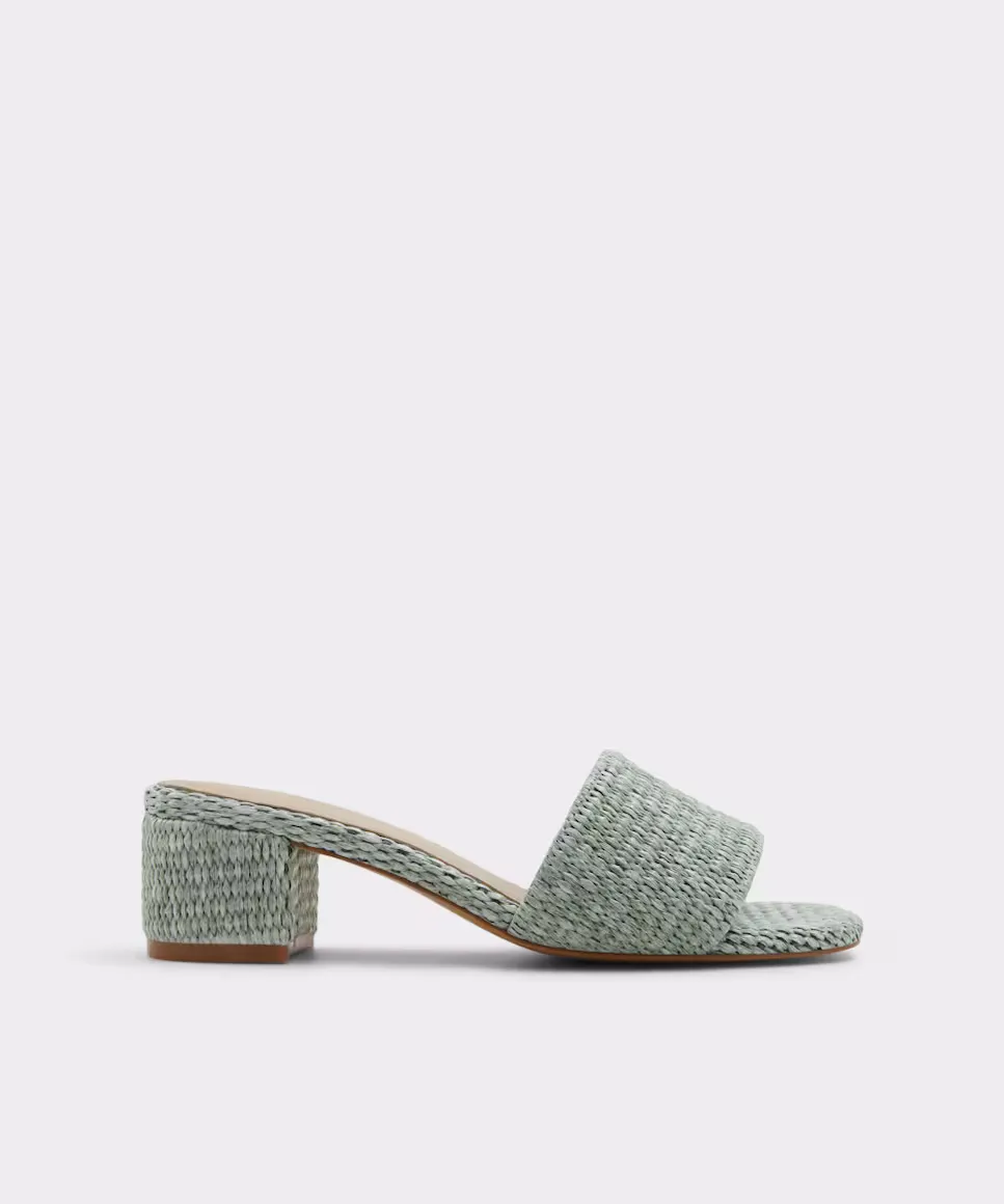 Женские текстильные мюли с квадратным носком Aldo, зеленый