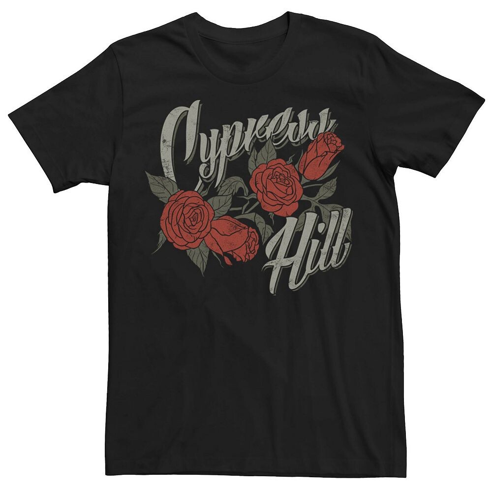 

Мужская футболка с логотипом Cypress Hill Roses Licensed Character, черный