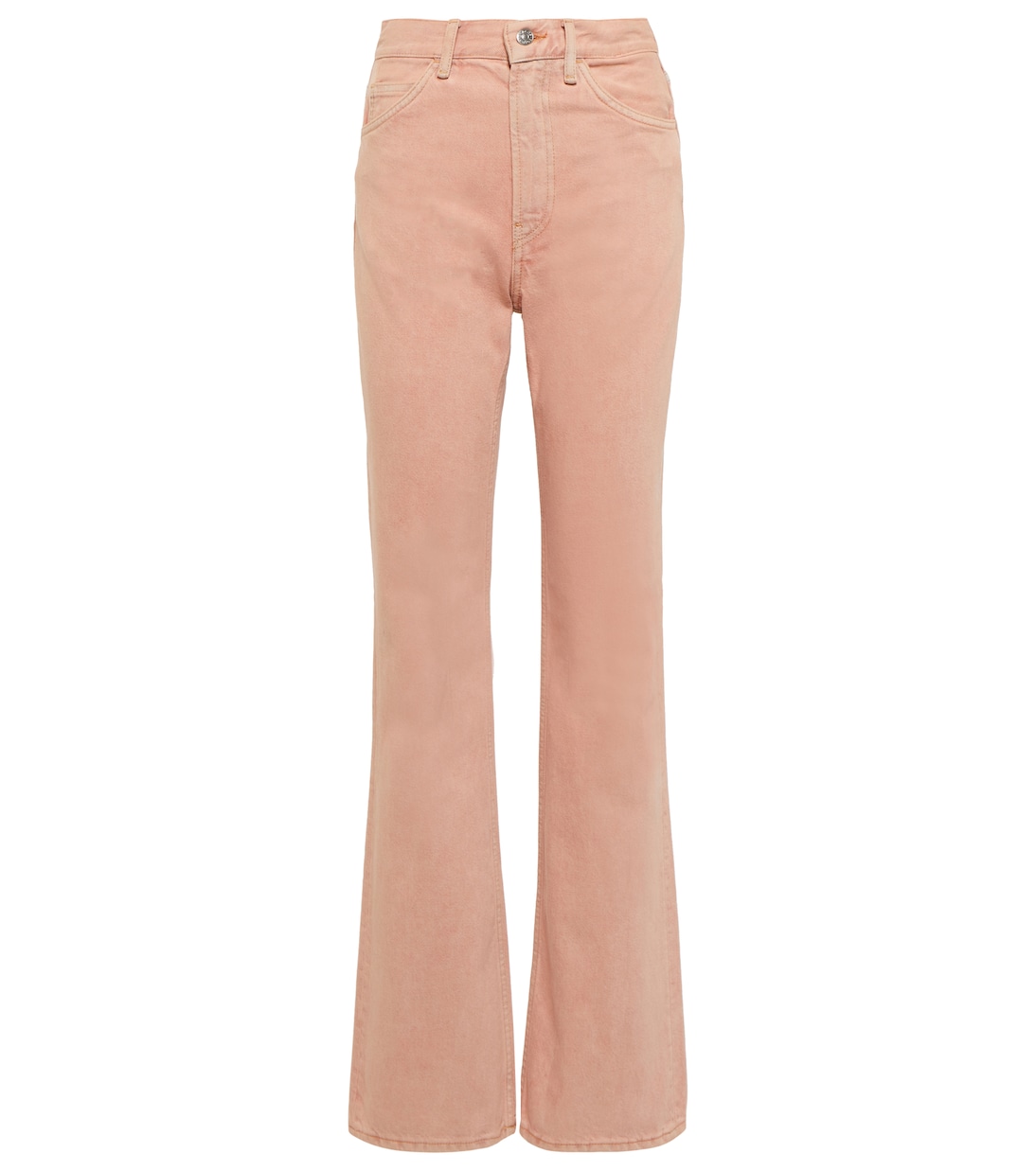 

Расклешенные джинсы с высокой талией Acne Studios, розовый