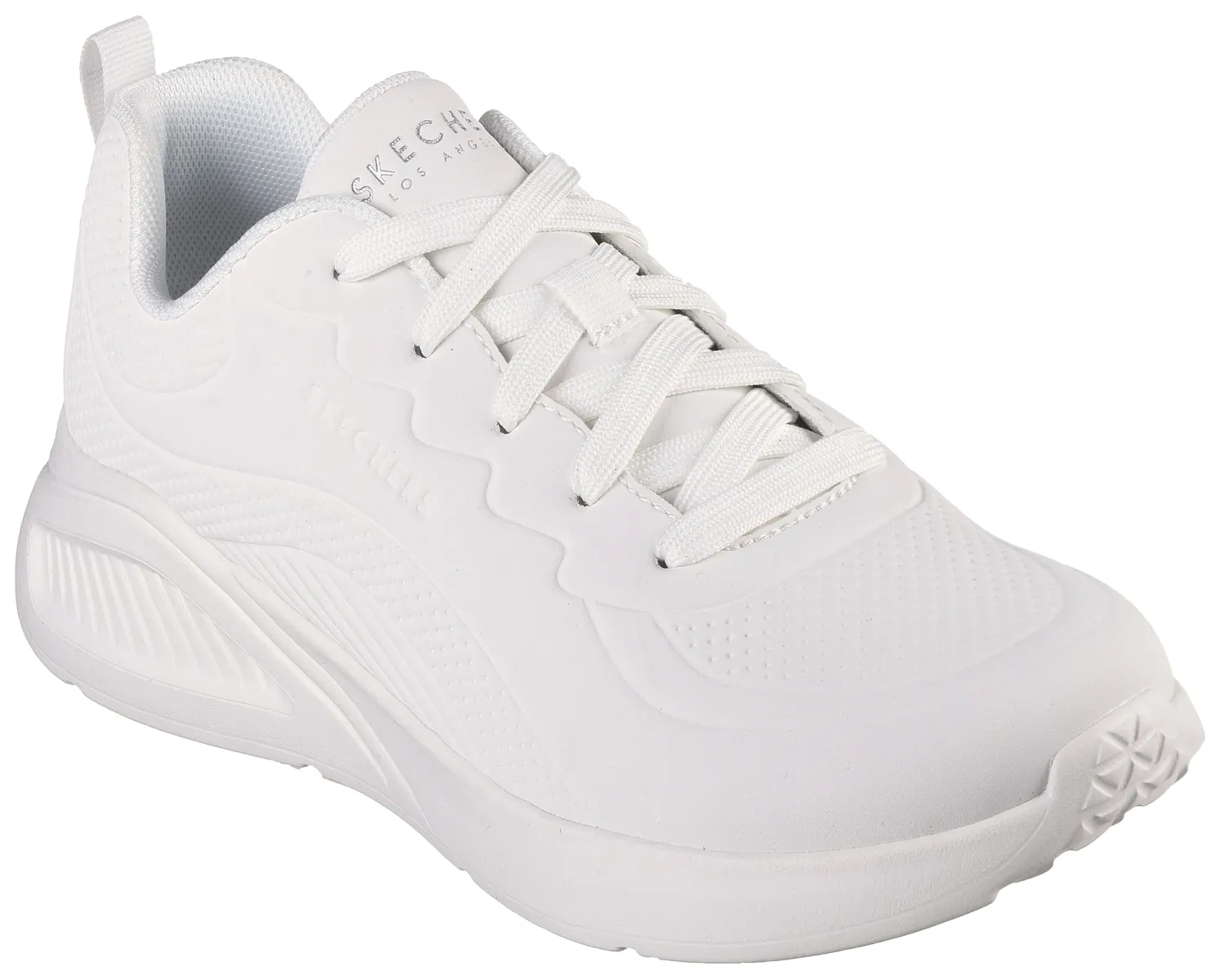 Кроссовки Skechers "UNO LITE", монохромные, повседневная обувь, полуботинки, туфли на шнуровке, белый