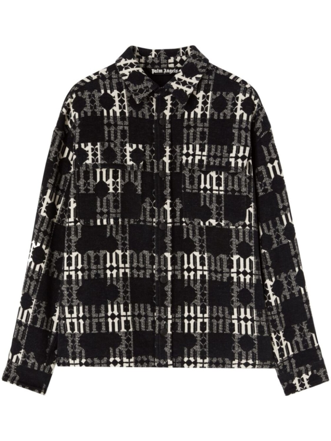 

Palm Angels рубашка с монограммой, черный
