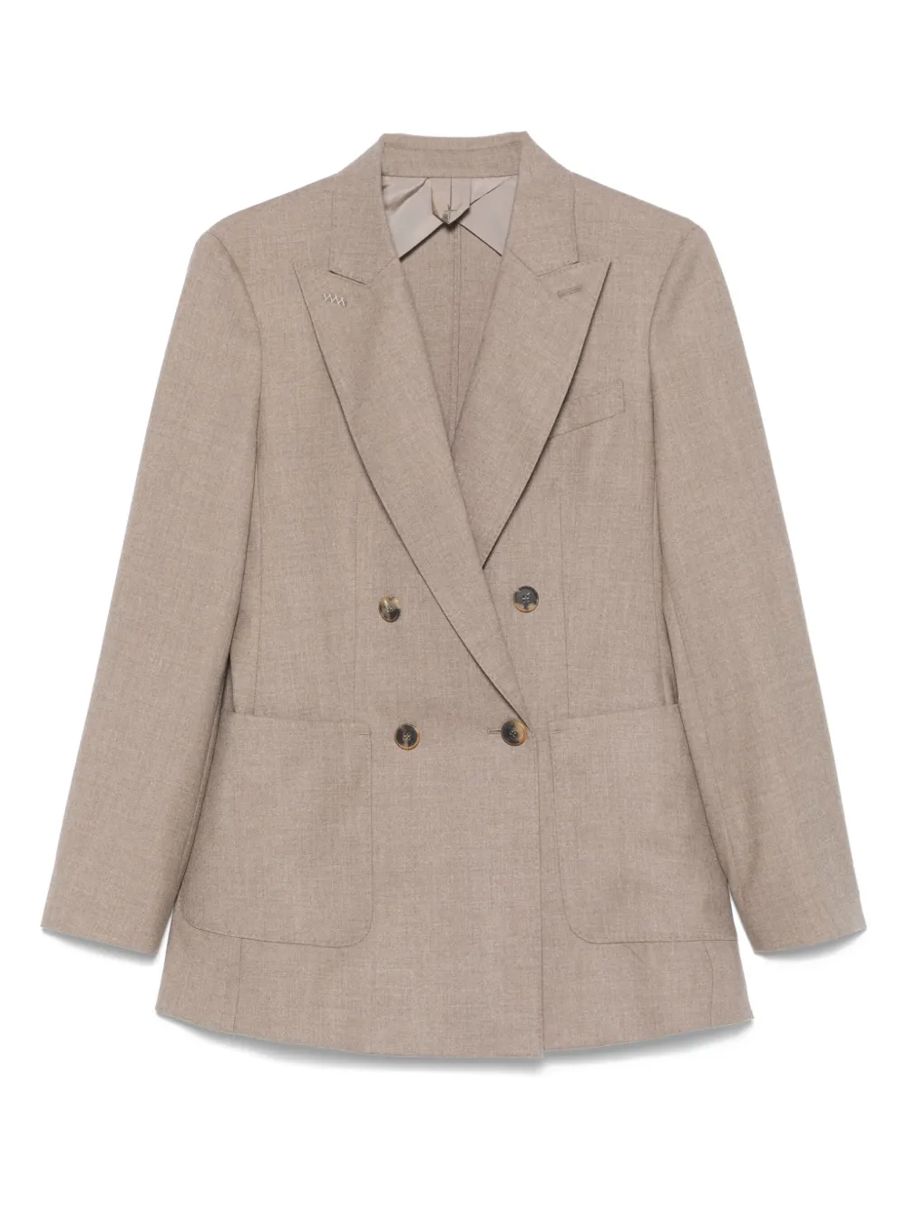 

Двубортный пиджак MAX MARA, коричневый