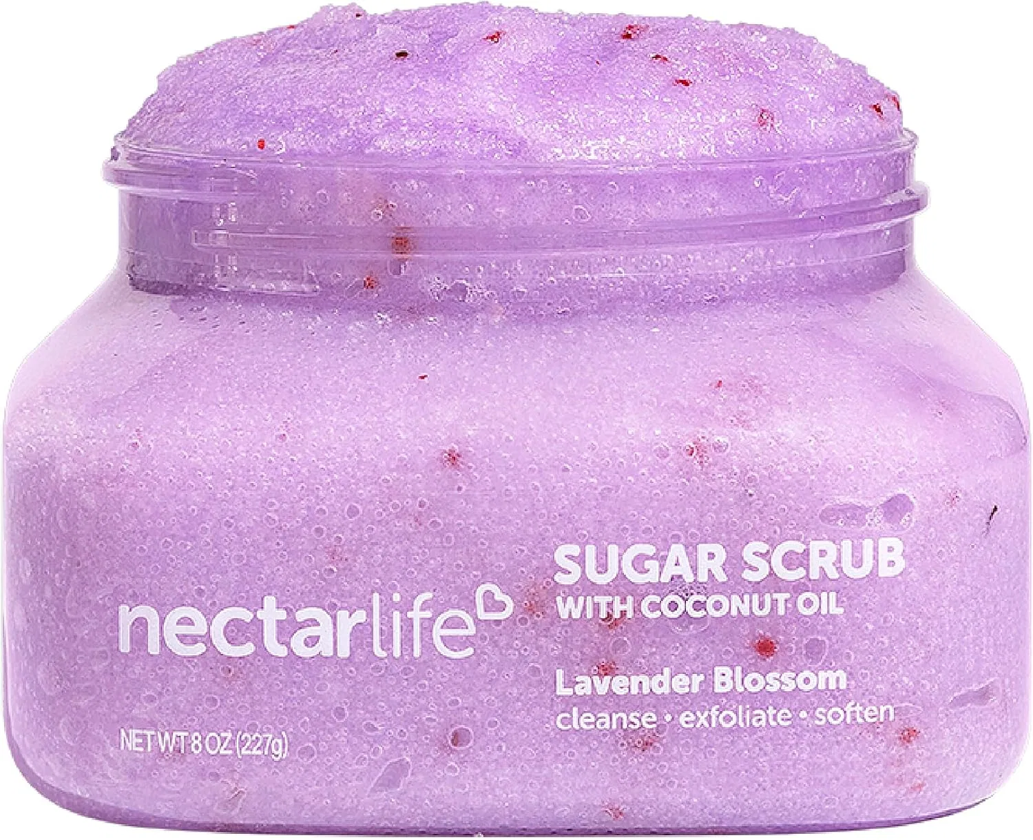 Сахарный скраб для тела с лавандой Nectar Bath Treats, 8 унций