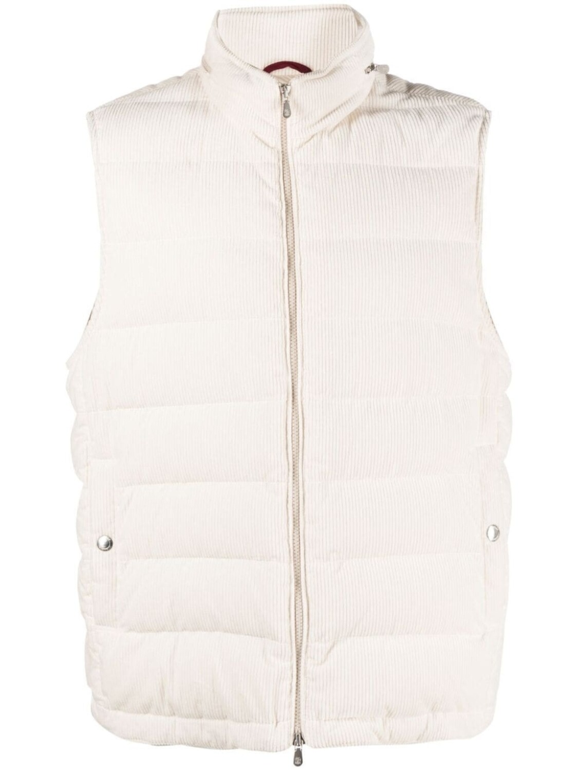 

Brunello Cucinelli дутый жилет, белый
