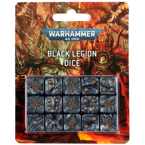 

Миниатюра Games Workshop Warhammer 40K: Black Legion Dice (15)