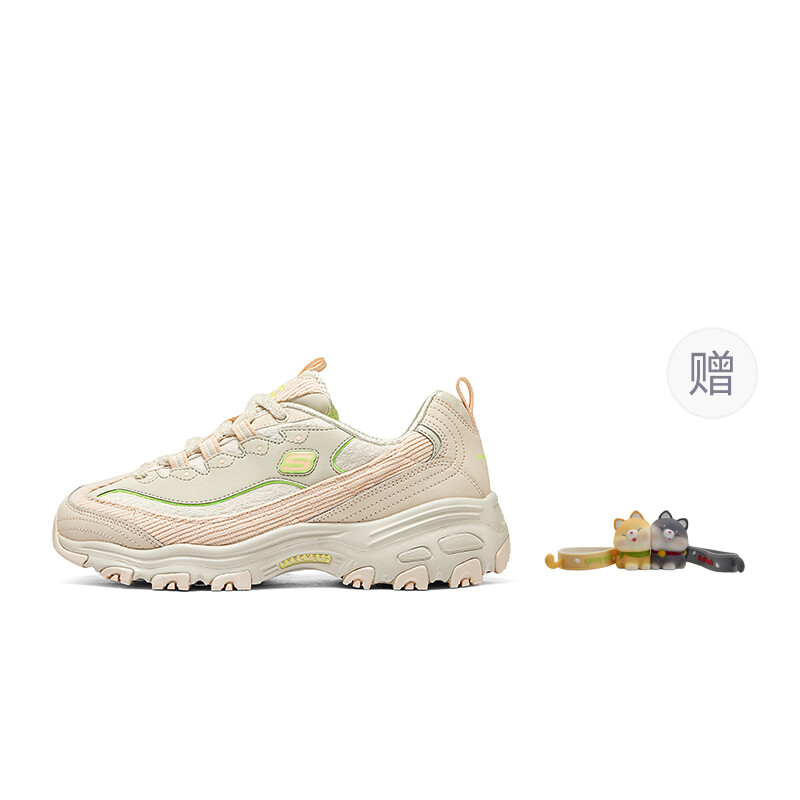 

Кроссовки Skechers DLITES Chunky Sneakers Women's Low-top Natural Color/multicolor, цвет Natural color/multicolor