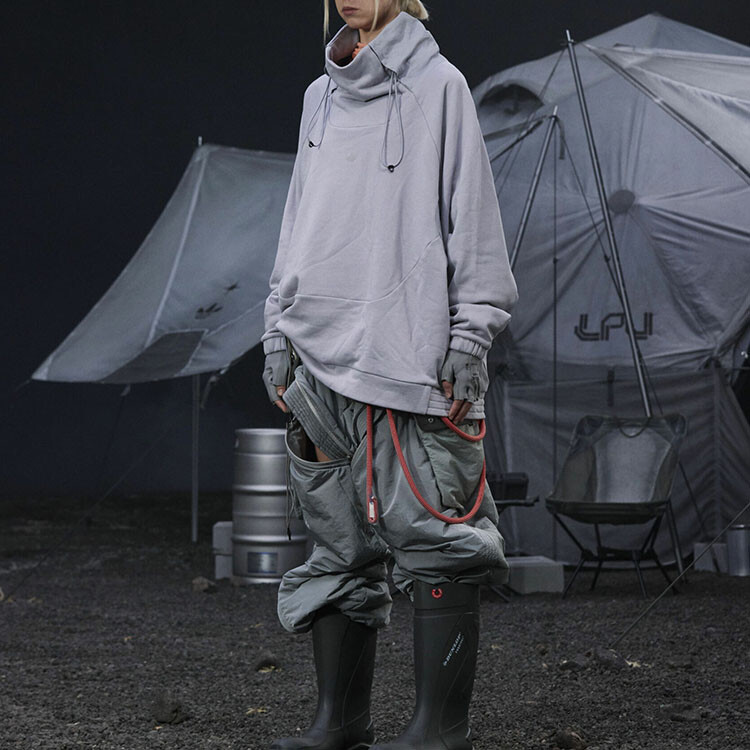 Толстовка мужская Adidas Originals HAMCUS X Capsule Collection Glory Grey — фото 4