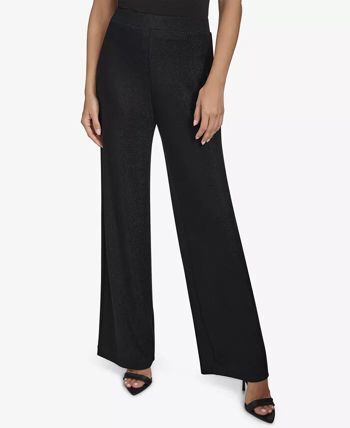

Женские брюки-карго металлик Halston, черный
