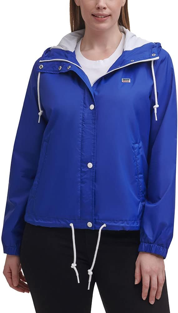 

Женская куртка-ветровка Levi's в стиле ретро с капюшоном (стандартные и большие размеры), Sapphire