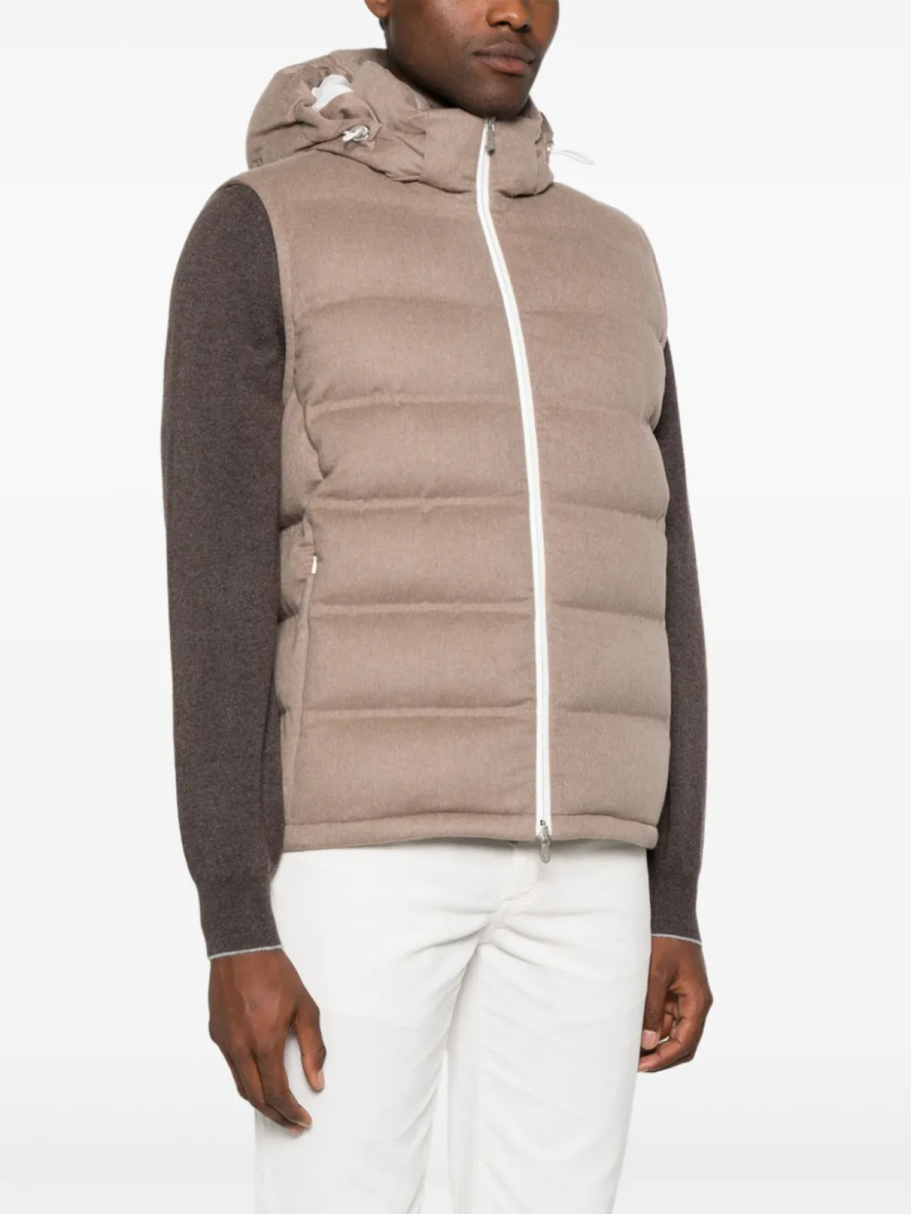 

Стеганый жилет Brunello Cucinelli, коричневый