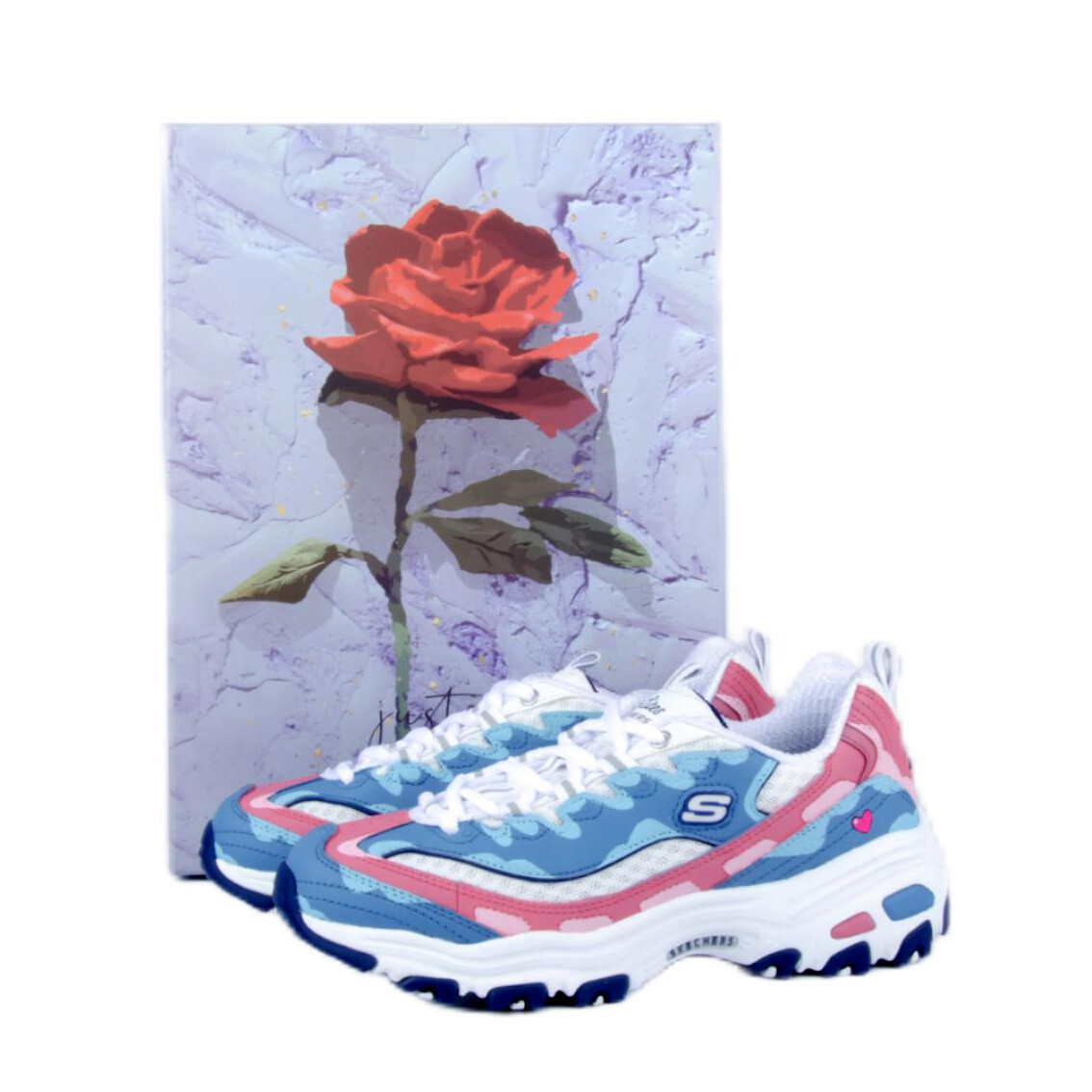 

Кроссовки Skechers D"Lites 1.0 Chunky Sneakers Women's Low-top Blue/pink, голубой, Синий, Кроссовки Skechers D"Lites 1.0 Chunky Sneakers Women's Low-top Blue/pink, голубой