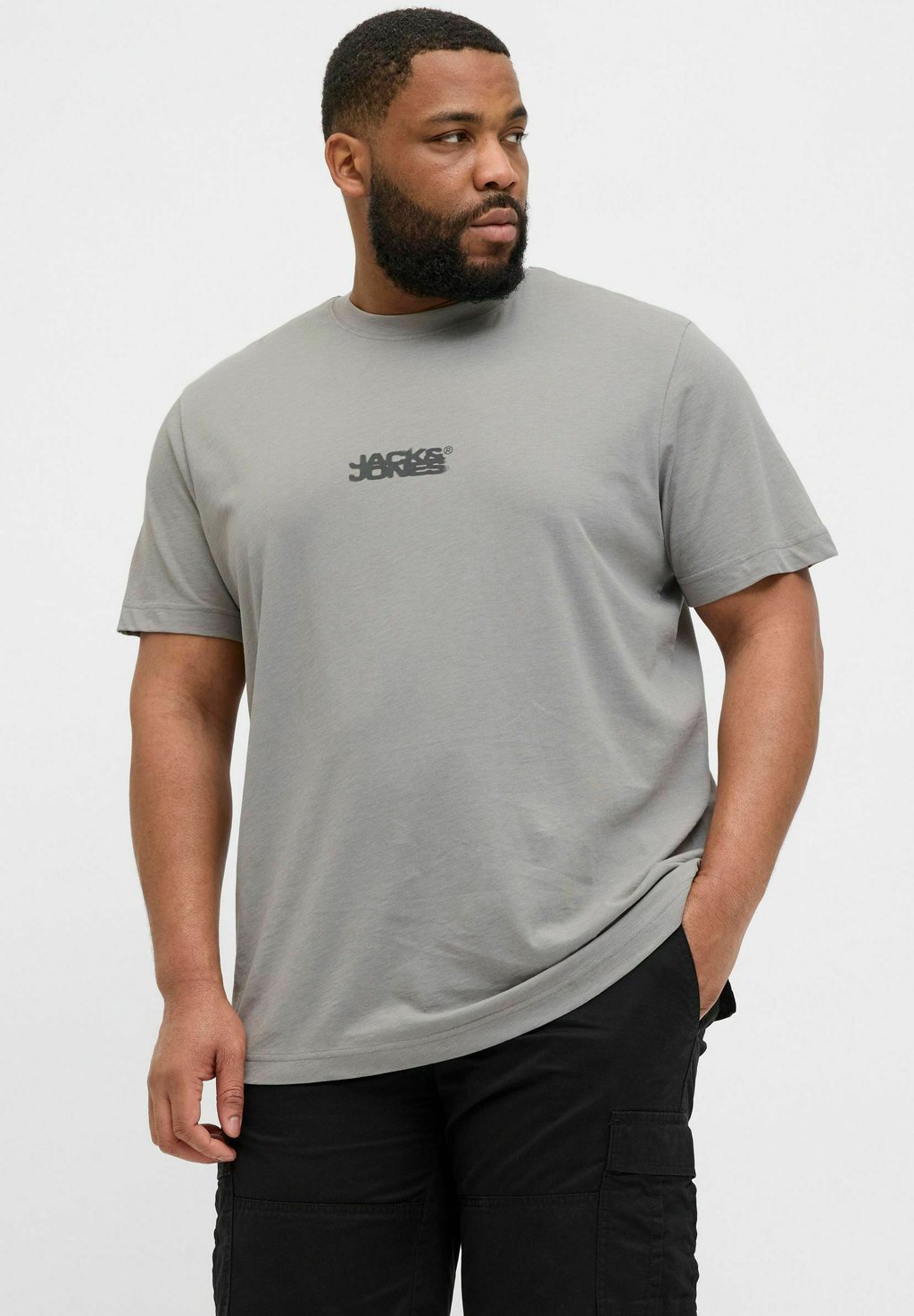 

Базовая футболка PLUS SIZE Jack & Jones, серый