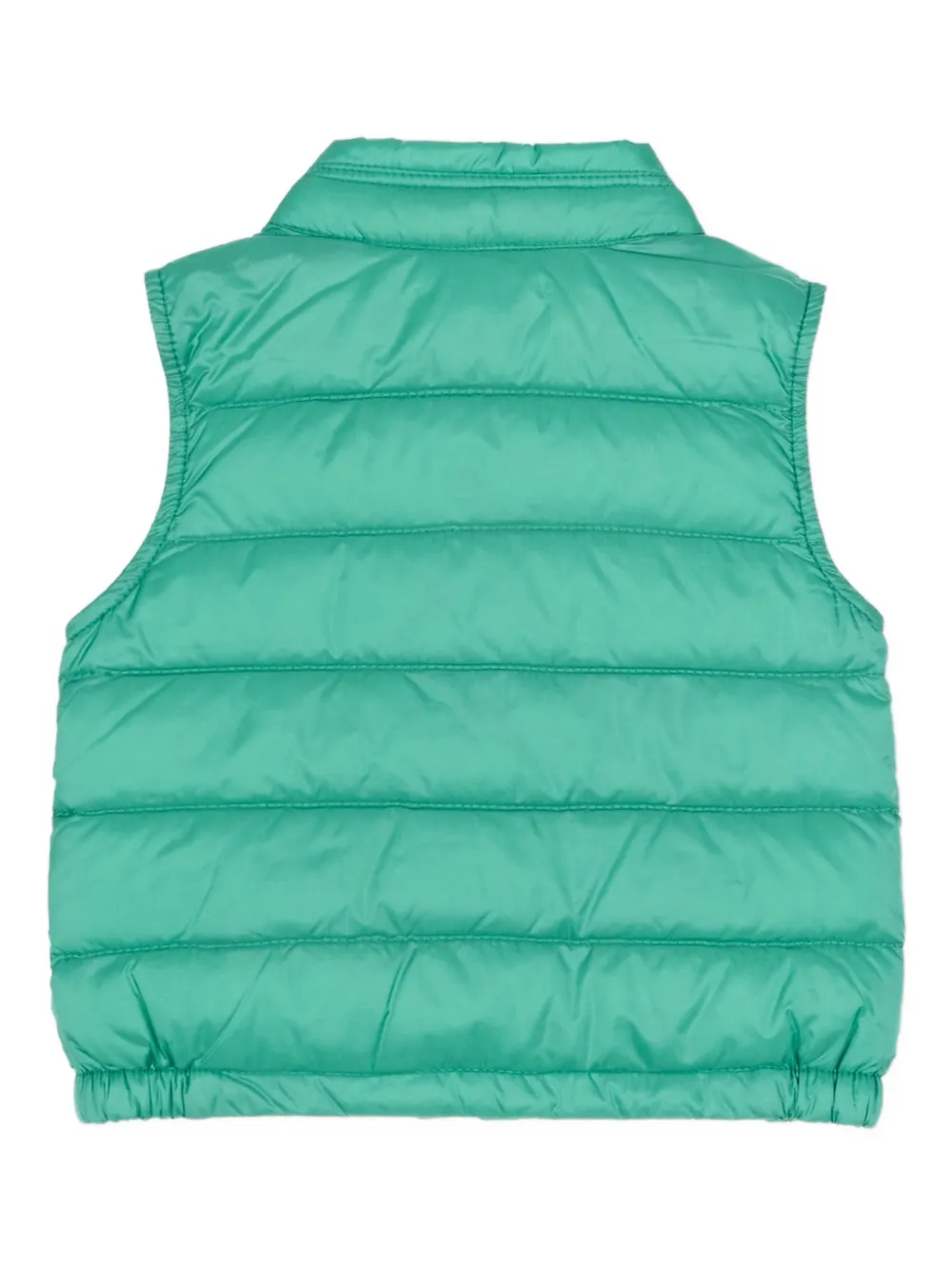 Бесрукавный стеганый жилет Moncler Enfant, зеленый — фото 2