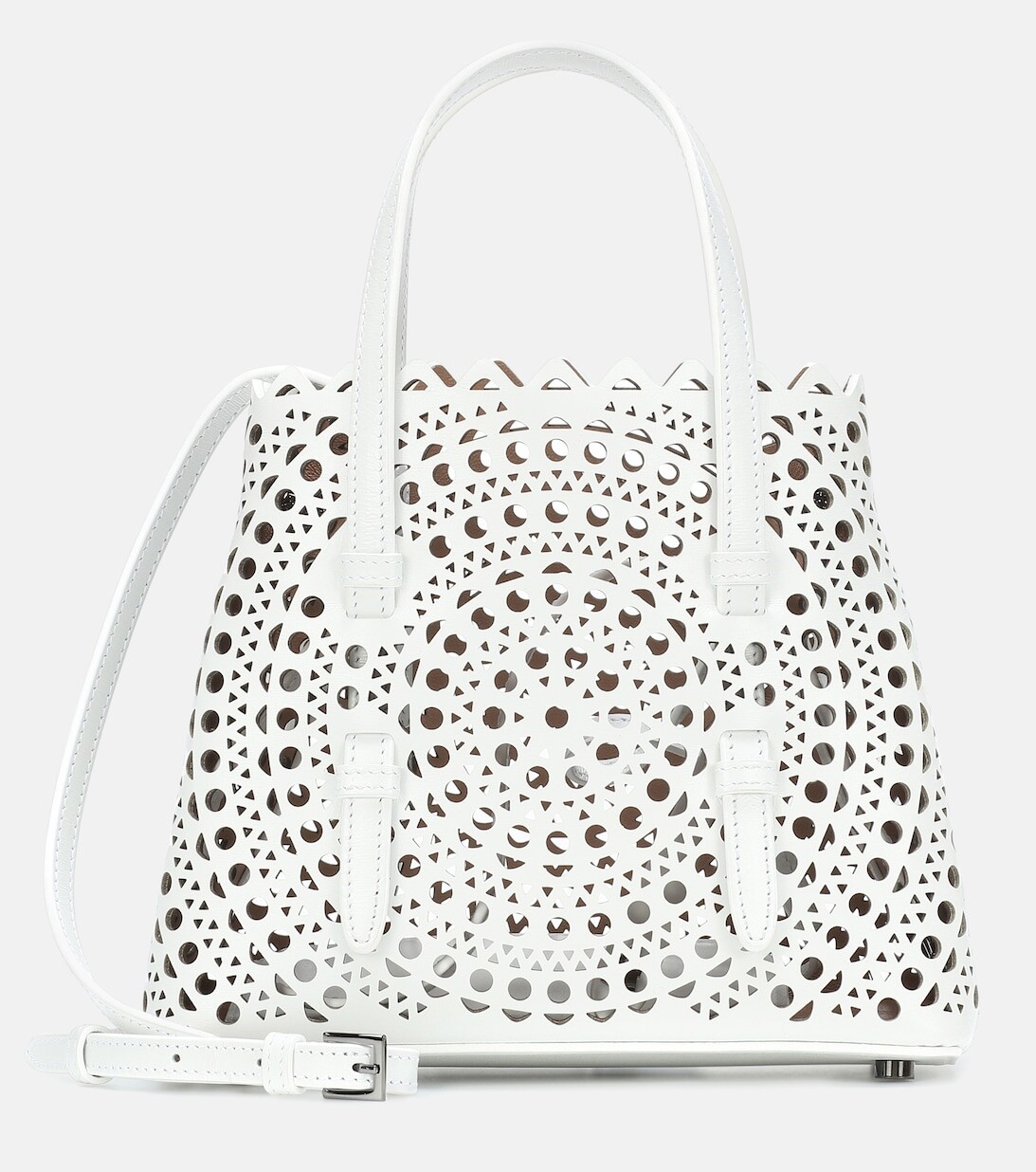 

Кожаная сумка-тоут Le Mina 20 New Vienne Alaïa, белый