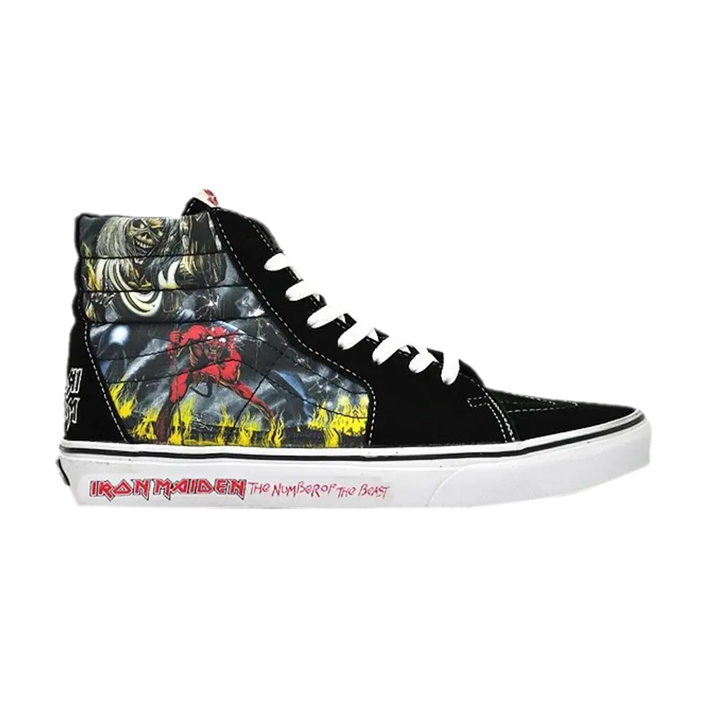

Кроссовки Iron Maiden x Sk8-Hi Vans, черный