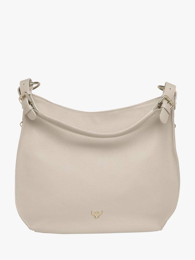 

Кожаная сумка хобо Harriet Apatchy London, Stone