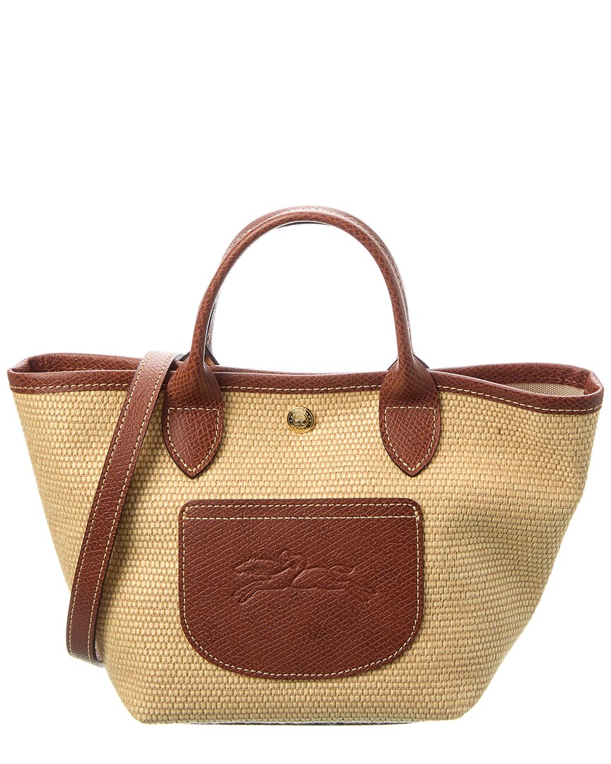 

Сумка-корзинка из рафии Le Pliage Collection XS Longchamp, бежевый